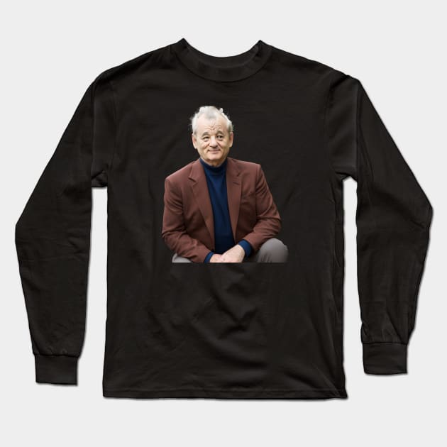 Bill Murray Long Sleeve T-Shirt by Dancing Art